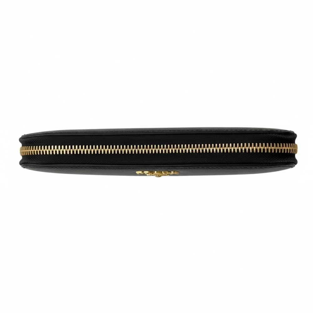 Prada Saffiano Leather Zip Wallet Black Nero - Picture 5 of 10